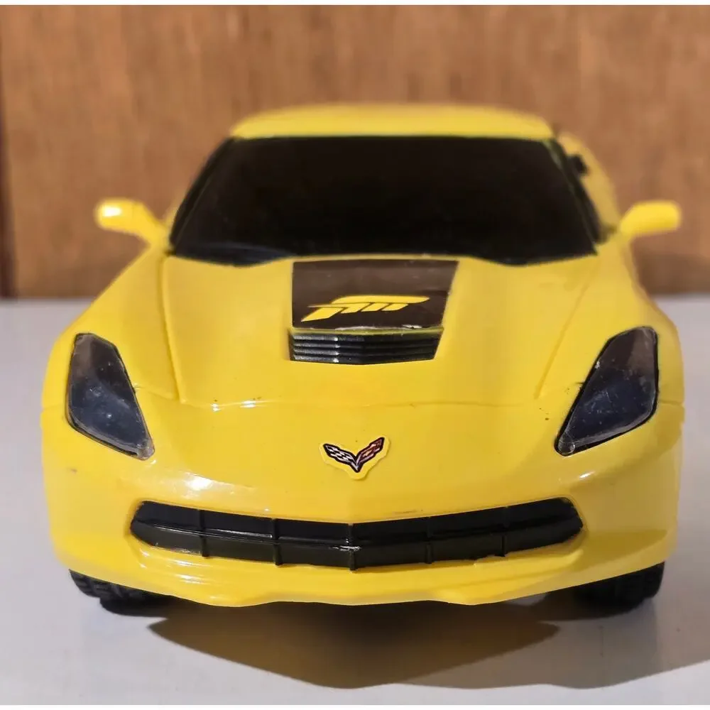 New Bright Chevrolet Corvette C7 RC Car 2.4GHz Yellow w/ Controller Working